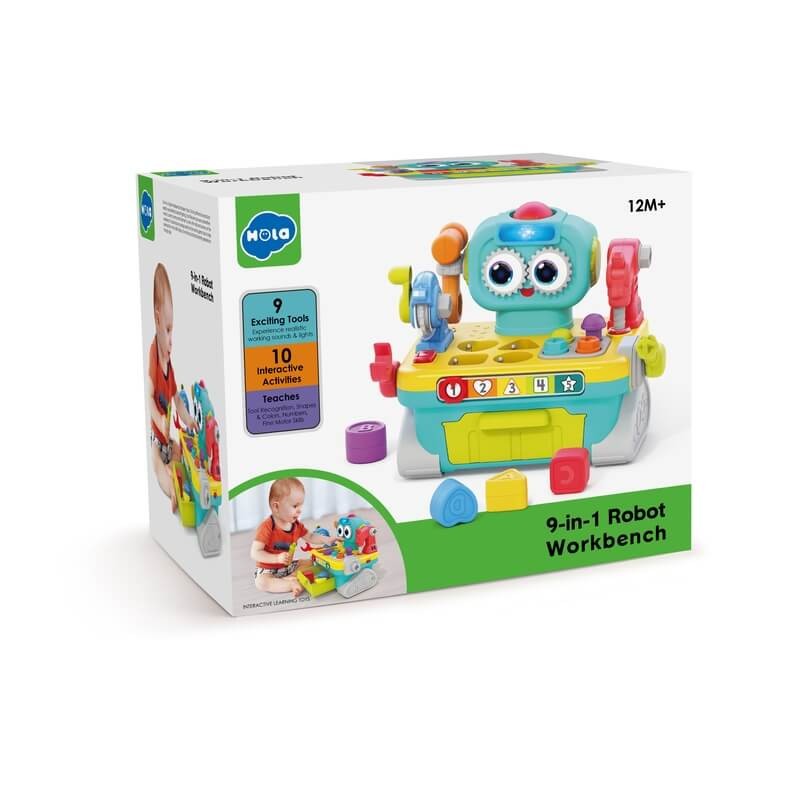 Πάγκος Εργασίας Ρομπότ με Εργαλεία, Ήχους & Φως, Hola